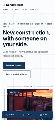 Blueprint on a phone
